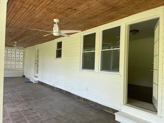 Backyard porch