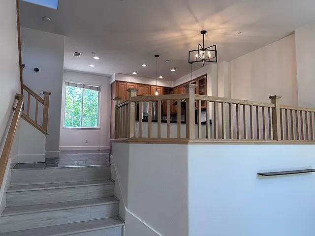 Stairs to kitchen