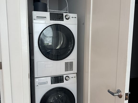 New washer and dryer.