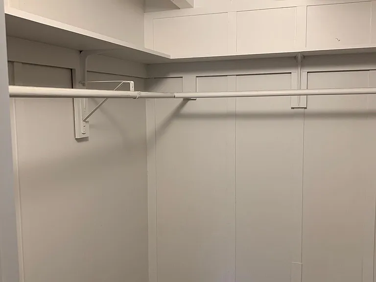Spacious master bedroom walk in closet