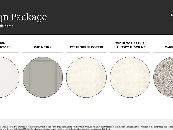 The designer selections for your new home in Highpointe.