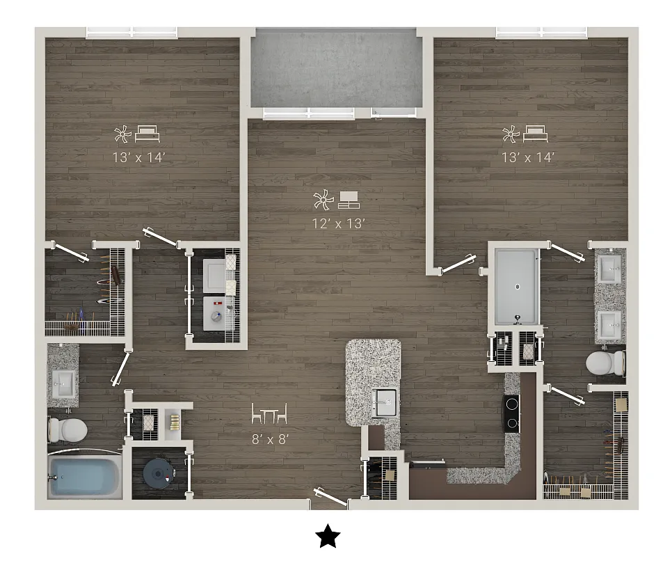 Floor plan B1
