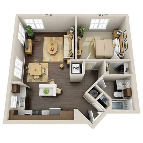 Floor plan A1B