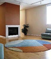 Living room fireplace