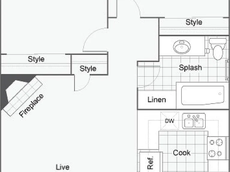 Garden | 2-Bedroom Floorplan Garden | 2-Bedroom Floorplan