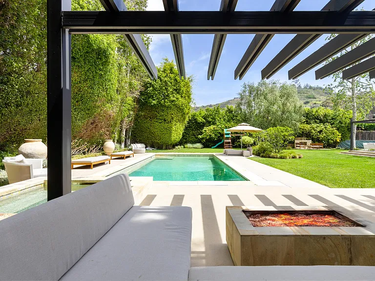 The outdoor lounge area offers ultimate relaxation