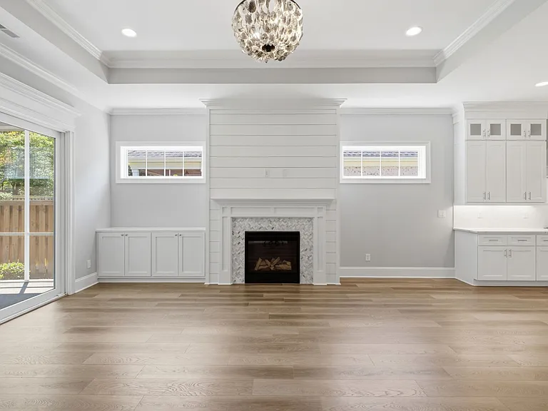 Gas fireplace in the great room