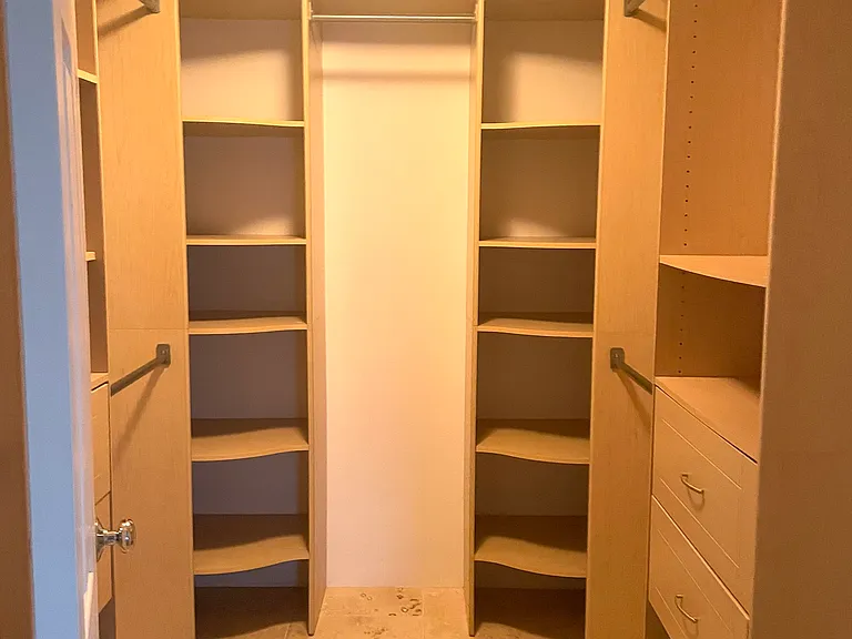 Master walk-in closet