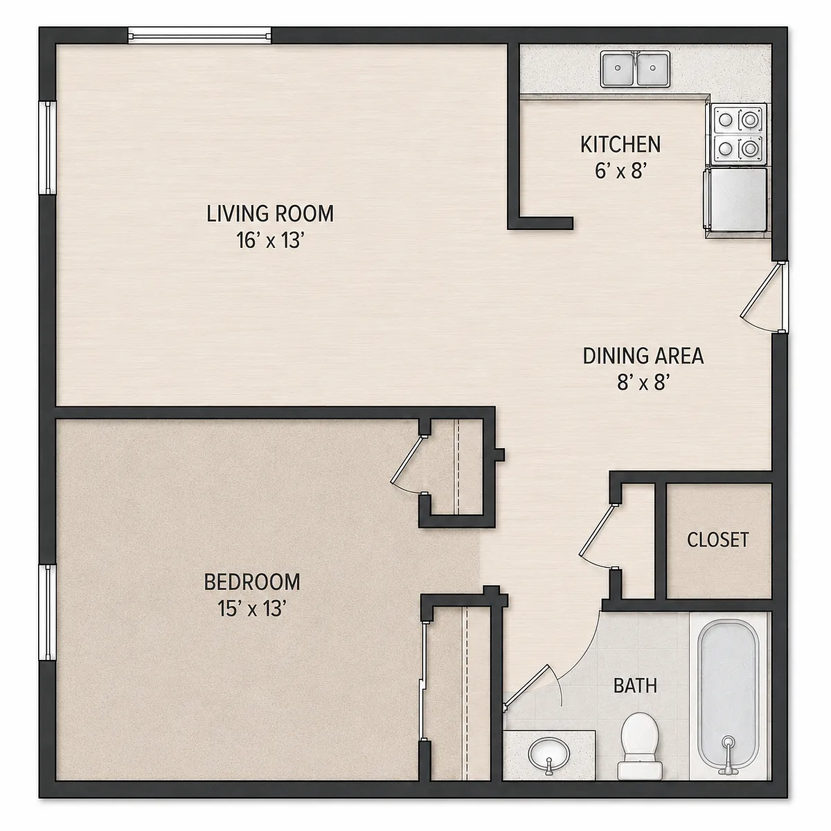 Floor plan English Garden