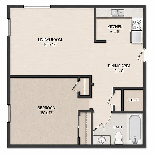 Floor plan English Garden