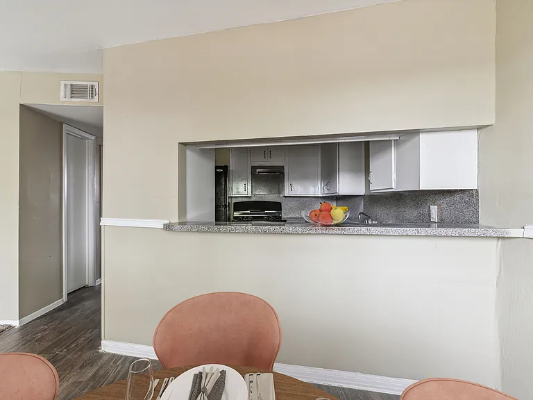 Kitchen view from dining area