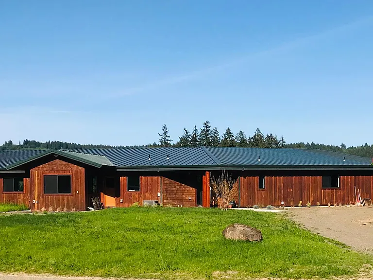Front house view facing west