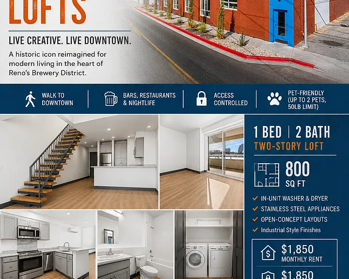 Printshop Lofts - Luxury Artist Lofts in Reno's Brewery District — Photo 68