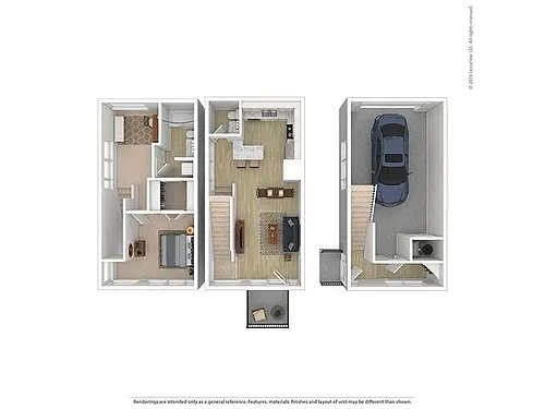 Floor plan 1 Bedroom 1 Bathroom 1063