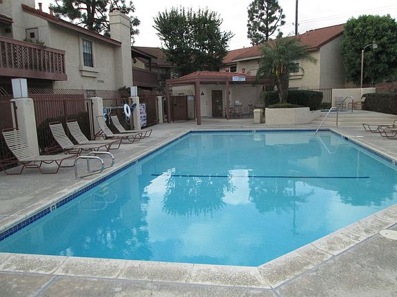 The home is next to the pool