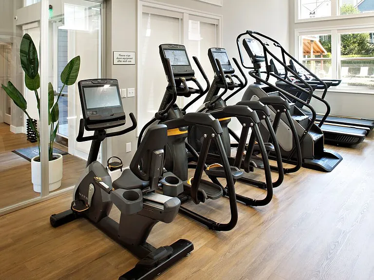 Fitness center with cardio equipment