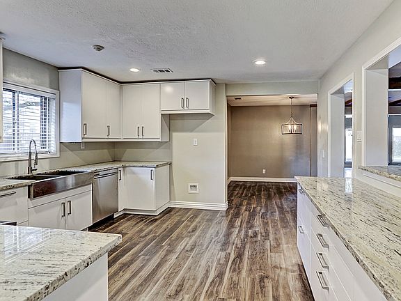 Kitchen with SS appliances