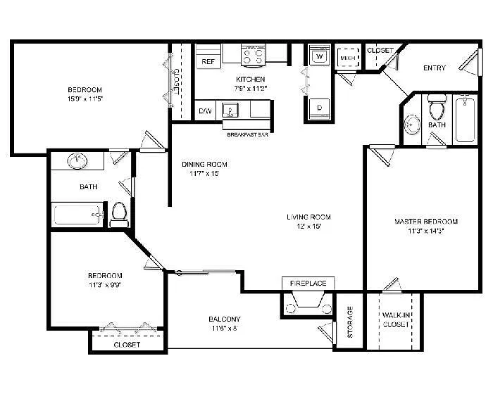 Floor plan Woodholme