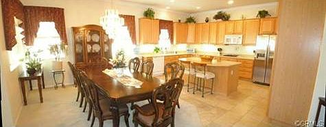 Dining with open gourmet kitchen