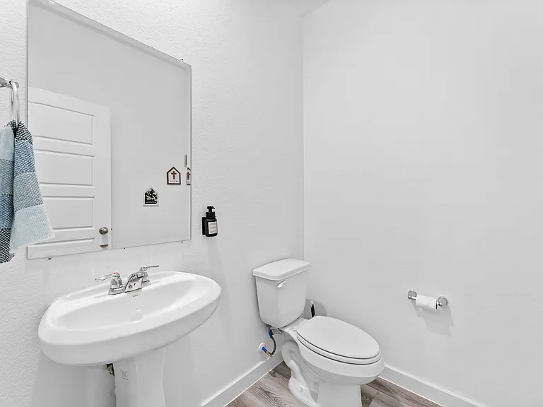 1/2 bathroom on main floor