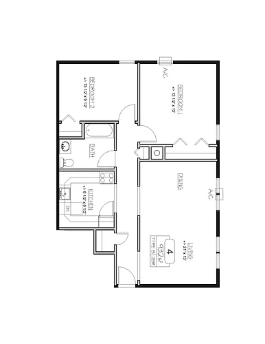 Floor plan 2 Bedroom