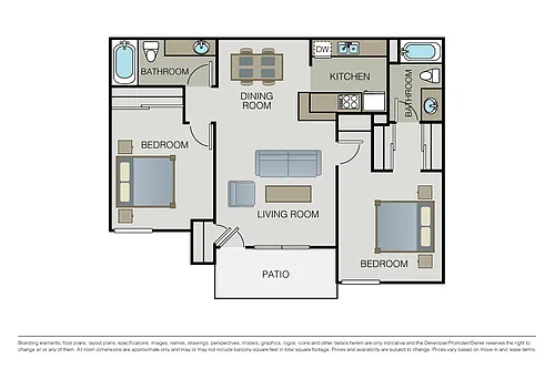 Floor plan Plan 2B