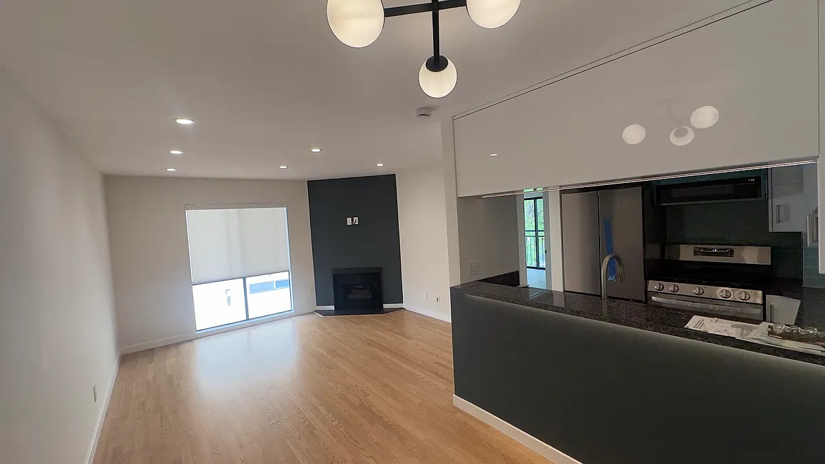 Living room from dining area - 1211 N Columbus Ave