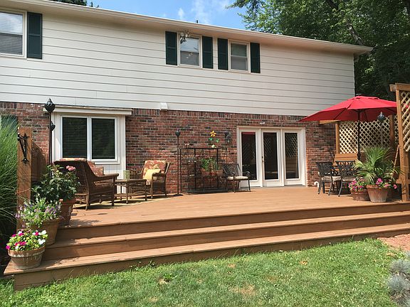 Back of house and deck area