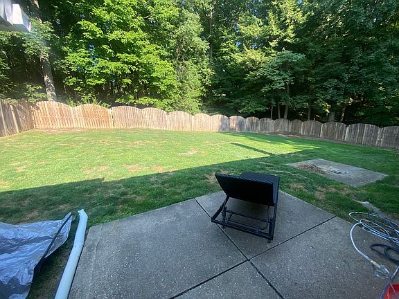 Back Patio and fenced yard
