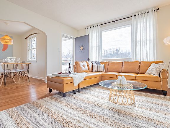 living room and dining room