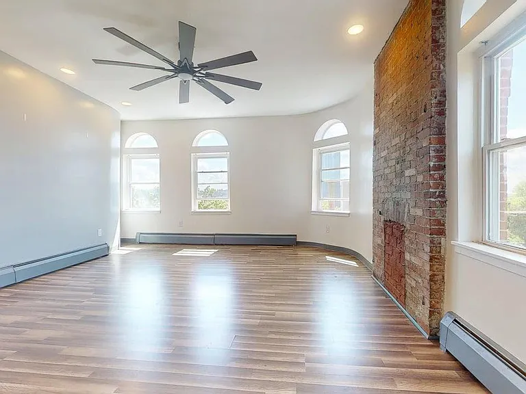 Giant living room with panoramic view of city