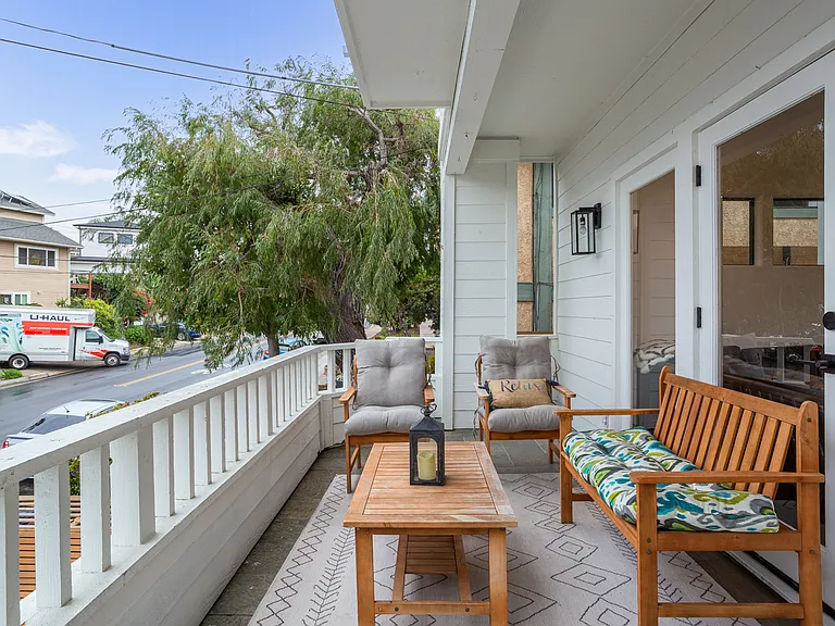 Front balcony for a sunny spot to relax.