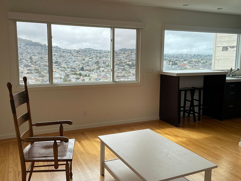 Living area with sweeping views of San Francisco