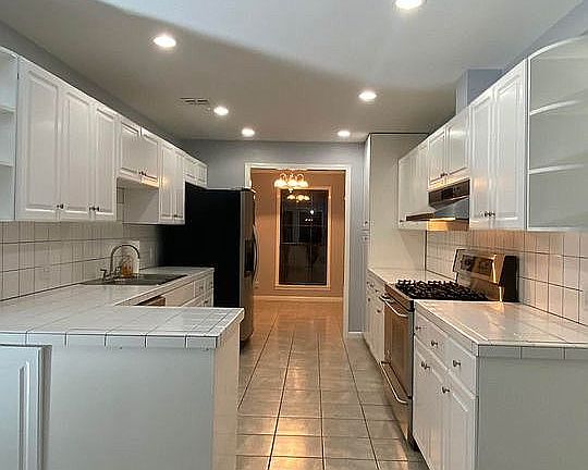 Kitchen view from back door 