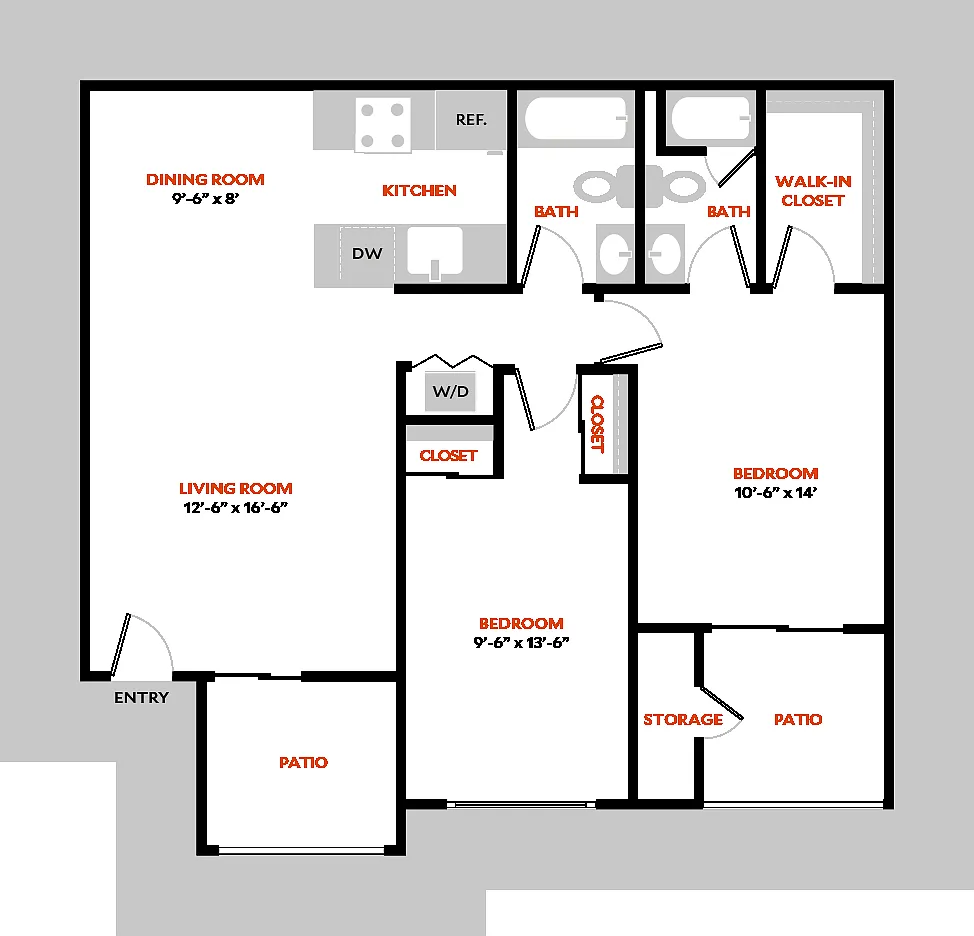 Floor plan Plan 2BR