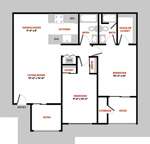 Floor plan Plan 2BR