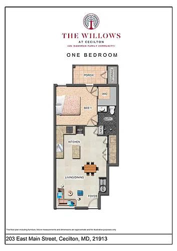 Floor plan 1 Bedroom