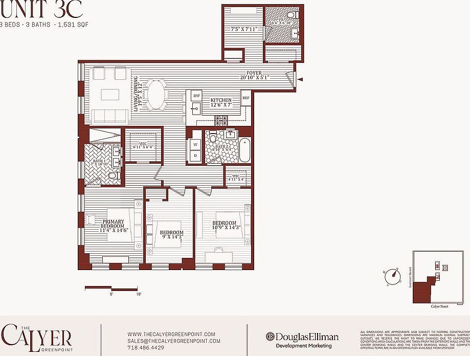 2nd image of 171 Calyer St APT 3C
