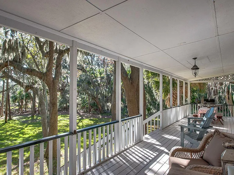 Enjoy spending time on the peaceful porch.