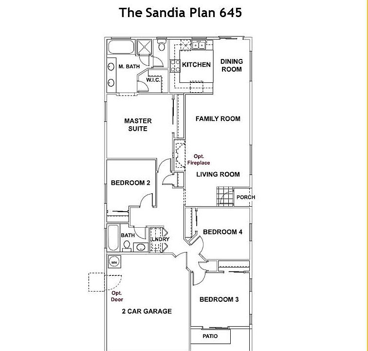 The Sandia 4 bedroom plan