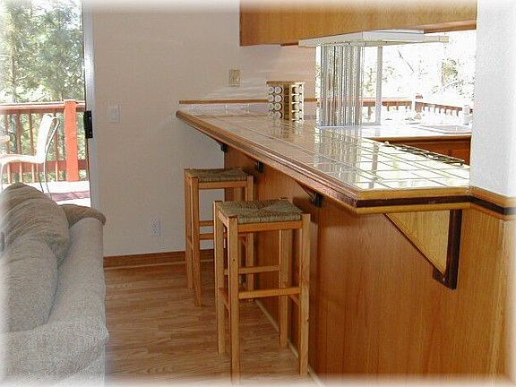 Bar on other side of kitchen