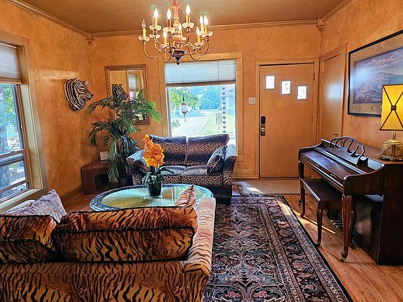 Looking into living room