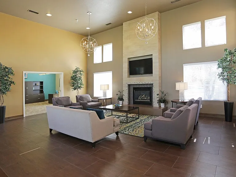 Leasing office sitting area