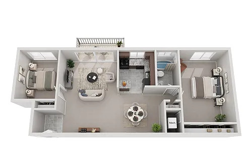 Floor plan 2 Bedroom
