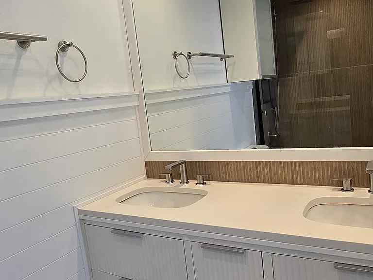 New fluted design Kohler double vanity sinks