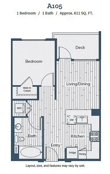 Floor plan A105