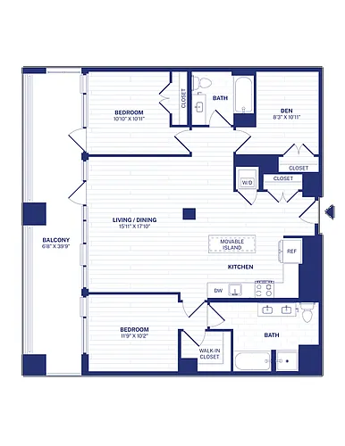 Floor plan 2DA1
