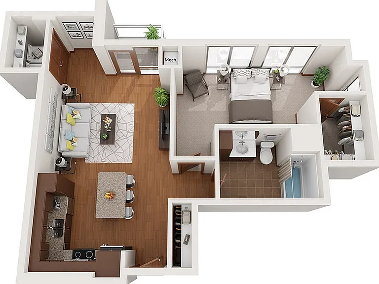 Floor Plan R1 | Domain | Apartments in Madison, WI Floor Plan R1 | Domain | Apartments in Madison, WI
