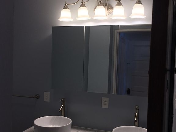 1st floor 1/2 bathroom w/double sink vanity