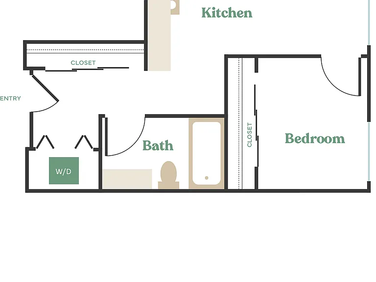 1 Bed, 1 Bath - Apt L 1 Bed, 1 Bath - Apt L